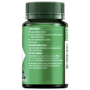 (PRE ORDER) Nature's Own Ginkgo Biloba 2000mg 100 Tablets shelf life 2yrs